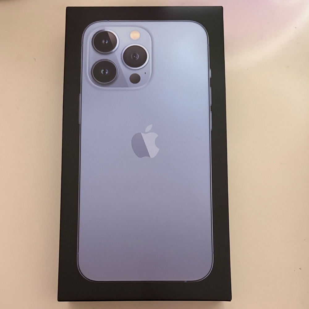 Apple iPhone 13 Pro in Sierra Blue 128GB Empty Box Only New Condition